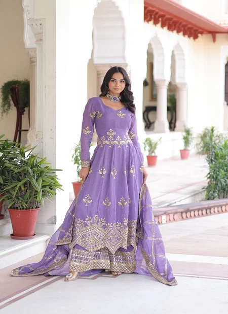 KA 1212 Silver Crunchy Gown Best Wholesale Shop In Surat
